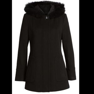 NWT Sachi soft Lambswool & real fur, Black size S